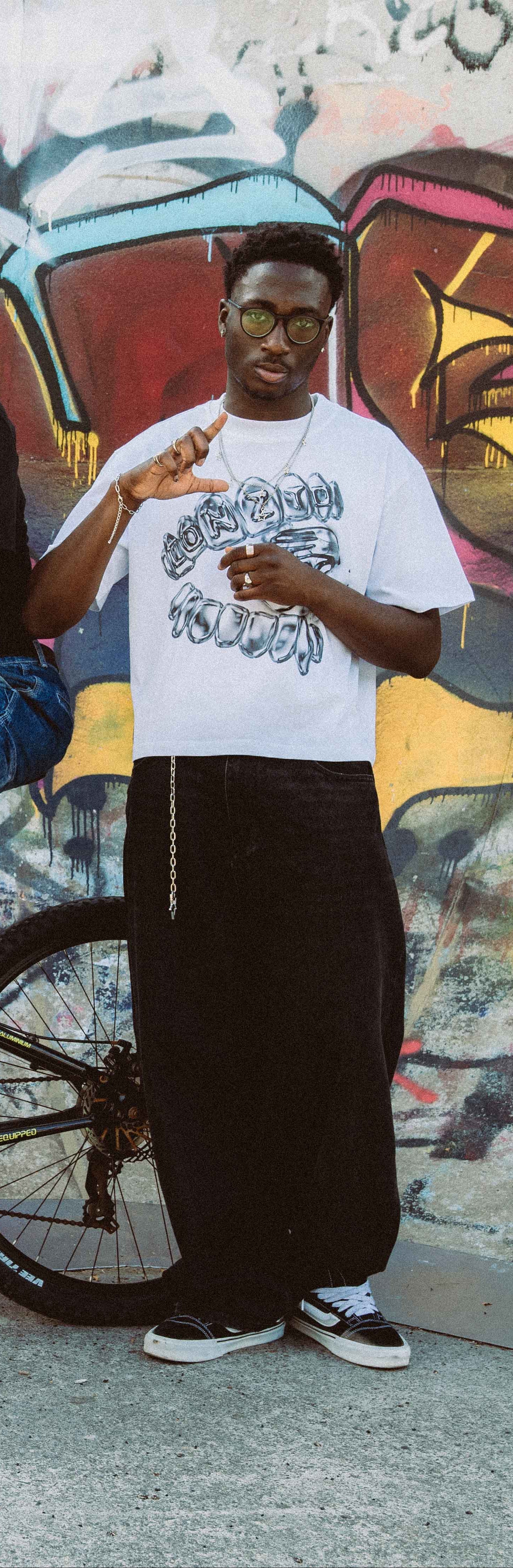 CONZTD® "Chrome Bite" Cropped Graphic Tee