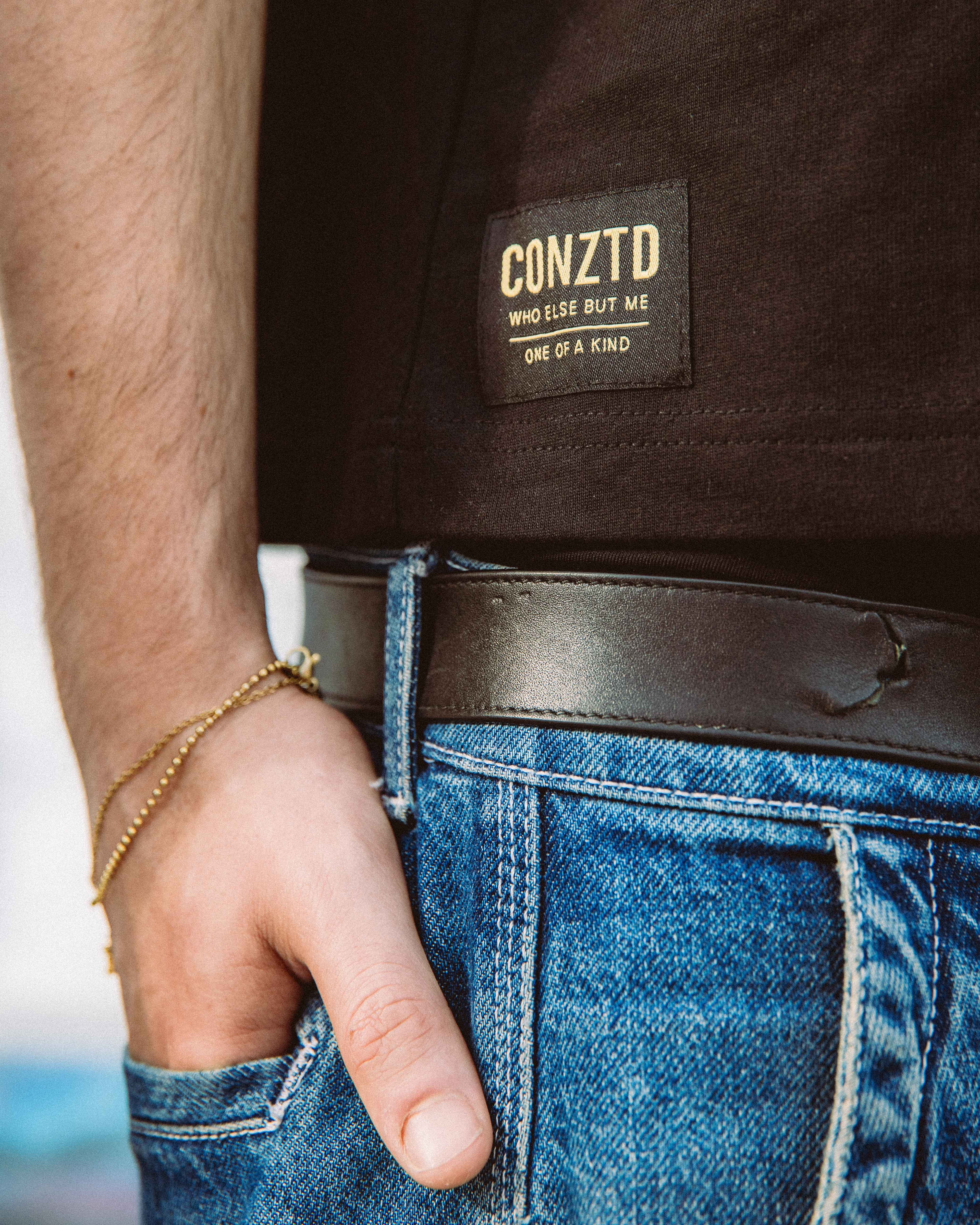 CONZTD® "Gold Grillz" Cropped Graphic Tee