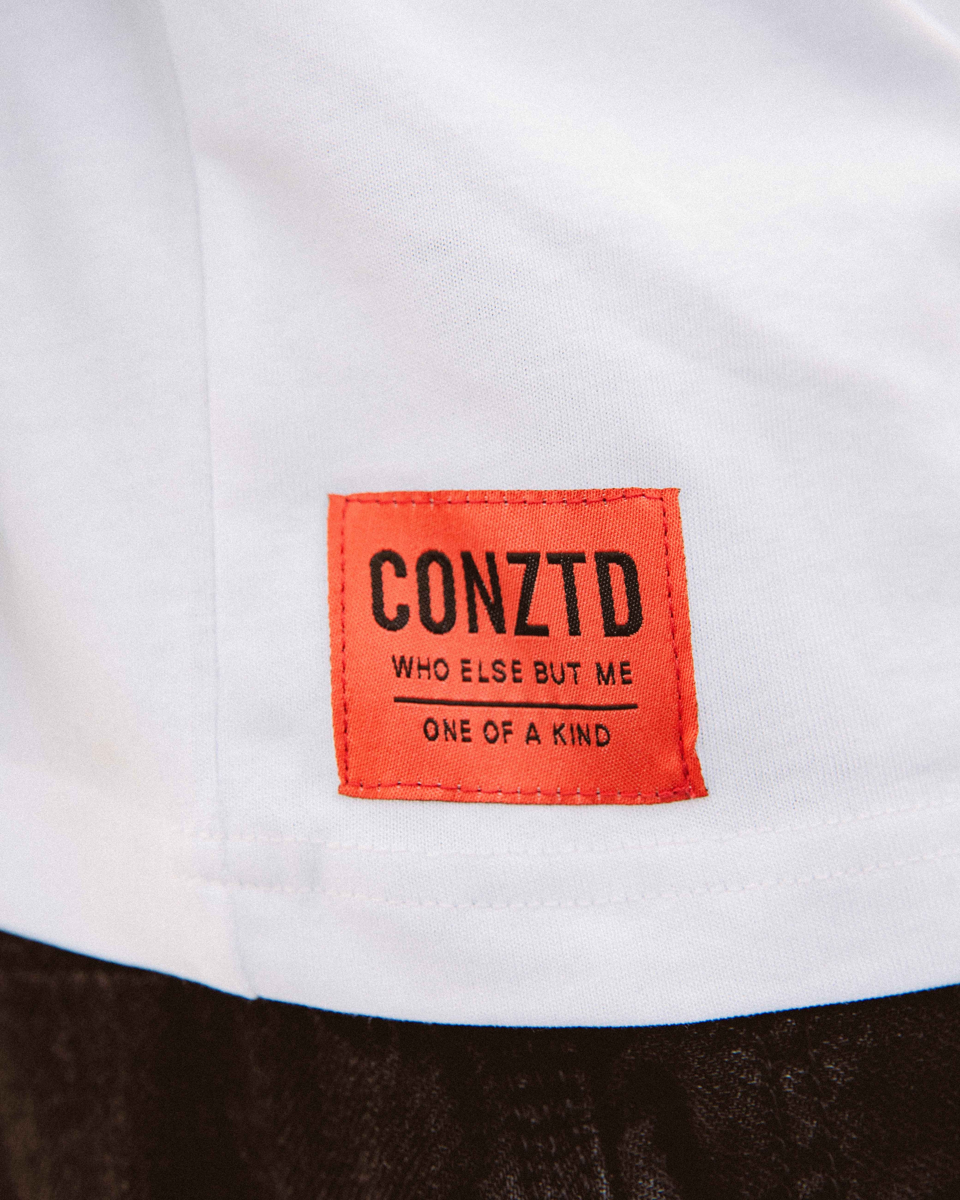 CONZTD® "Chrome Bite" Cropped Graphic Tee